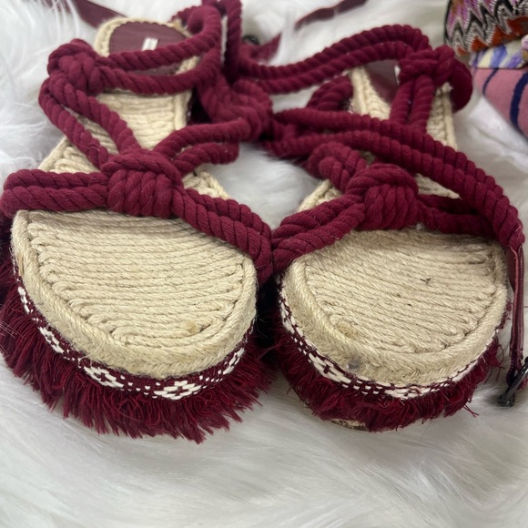 Leon Max Red Natural Woven Fringe
Verve Sandal espadrille size 9 women’s - Picture 5 of 7